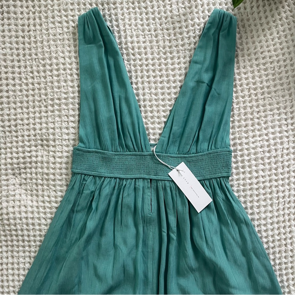 SALE!!Beautiful sky Teal Maxi Dress by Lush NWT! - Picture 4 of 6